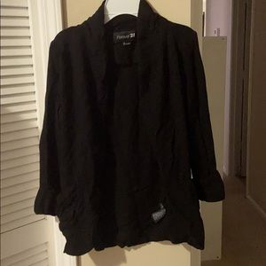 Black blazer sweater jacket